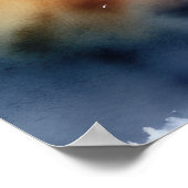 Aquarellmalerei eines Wolfs 3:4 Poster (Ecke)