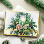 Aquarellmalerei Evergreen Kerzenschein Weihnachten<br><div class="desc">Unterkunft thematisch von Umua entworfen. Gedruckt und ausgeliefert von Zazzle oder ihren Partnern.</div>