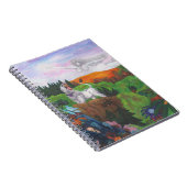 Aquarellmalerei Fantasie Landschaft Göttin Liebe Notizblock (Rechte Seite)