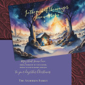 Aquarellmalerei Feiertagskarte