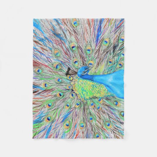 Aquarellmalerei Fleecedecke (Vorderseite)
