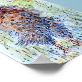 Aquarellmalerei-Fun-Liste Poster (Ecke)