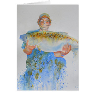 Aquarellmalerei für Fischer