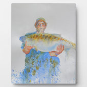 Aquarellmalerei für Fischer Fotoplatte (Vorderseite)