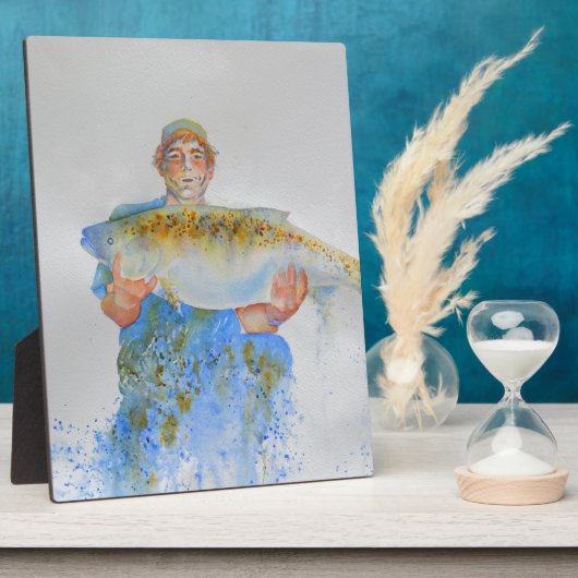 Aquarellmalerei für Fischer Fotoplatte (Seite)