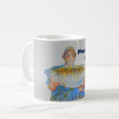 Aquarellmalerei für Fischer Kaffeetasse (Vorderseite Links)