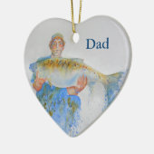 Aquarellmalerei für Fischer Keramikornament (Links)