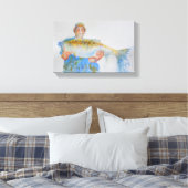 Aquarellmalerei für Fischer Leinwanddruck (Insitu (Schlafzimmer))