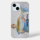 Aquarellmalerei für Fischer vergangen Case-Mate iPhone Hülle (Rückseite)