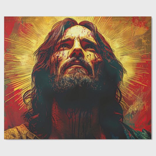 Aquarellmalerei Geschenkpapier (Flach)