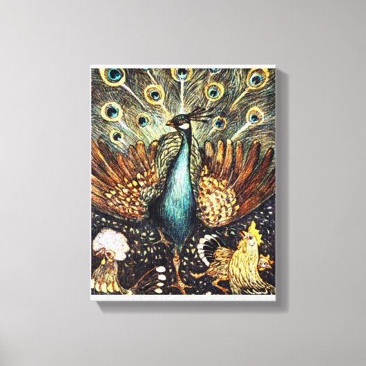 Aquarellmalerei Gestrickte Canvas Print Leinwanddruck (Vorderseite)