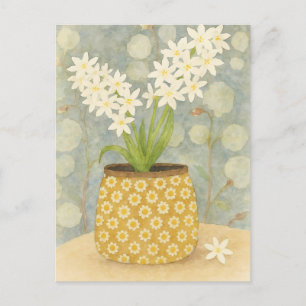 Aquarellmalerei Hyacinth Postkarte