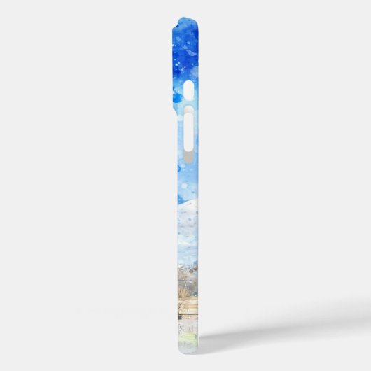 Aquarellmalerei im Eiffelturm Case-Mate iPhone Hülle (Rückseite / Links)