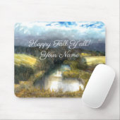 Aquarellmalerei im Herbstteich Mousepad (Mit Mouse)