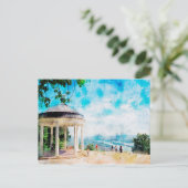 Aquarellmalerei im Niederwalddenkmal Postkarte (Stehend Vorderseite)