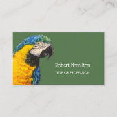 Aquarellmalerei in Blau und Gold Visitenkarte (Vorderseite)