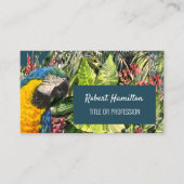 Aquarellmalerei in Blau und Gold Visitenkarte (Vorderseite)