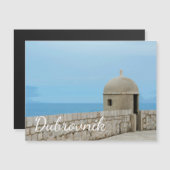Aquarellmalerei in Dubrovnik Stadtmauer Magnet (Vorne/Hinten)