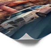 Aquarellmalerei in Gambling Resort City Poster (Ecke)