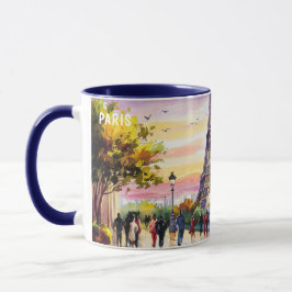 Aquarellmalerei in Paris Sehenswürdigkeiten #4 Tasse