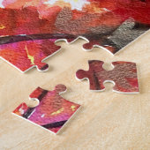 Aquarellmalerei Japanische Ahornbaumkunst Puzzle (Seite)