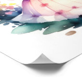 Aquarellmalerei Kawaii Chibi 2 Weibliche IV Poster (Ecke)