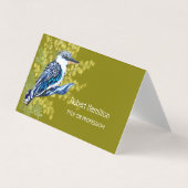 Aquarellmalerei Kookaburra Visitenkarten (Vorderseite)