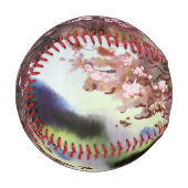 Aquarellmalerei Landschaft Baseball (Vorderseite Links)
