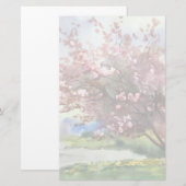 Aquarellmalerei Landschaft Briefpapier (Vorne/Hinten)