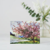 Aquarellmalerei Landschaft Postkarte (Stehend Vorderseite)