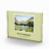 Aquarellmalerei Landschaftsbild Buttermere Fotoblock (Rechts)