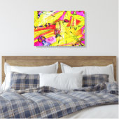 Aquarellmalerei Leinwanddruck (Insitu (Schlafzimmer))