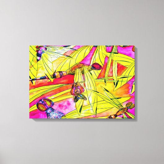 Aquarellmalerei Leinwanddruck (Vorderseite)