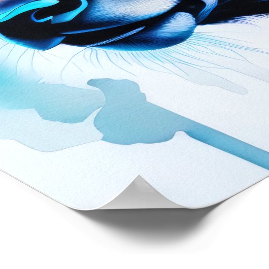 Aquarellmalerei Majestic Elk 5:4 Poster (Ecke)