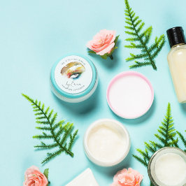 Aquarellmalerei Makeup Eyeshadow Verpackung Runder Aufkleber