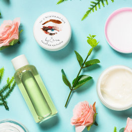 Aquarellmalerei Makeup Eyeshadow Verpackung Runder Aufkleber