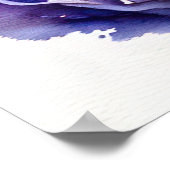 Aquarellmalerei Meeresschildkröte Poster (Ecke)