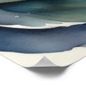 Aquarellmalerei Meerjungfrau Poster (Ecke)