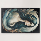 Aquarellmalerei Meerjungfrau Puzzle (Horizontal)