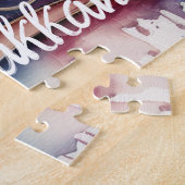 Aquarellmalerei Menorah Happy Hanukkah Puzzle (Seite)