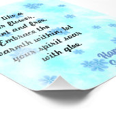 Aquarellmalerei mit blühender Handmalerei Fotodruck (Ecke)