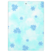 Aquarellmalerei mit blühender Handmalerei Klemmbrett (Rückseite)