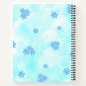 Aquarellmalerei mit blühender Handmalerei Notizblock (Rückseite)