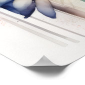 Aquarellmalerei mit einem Faultier 5:4 Poster (Ecke)