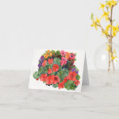 Aquarellmalerei mit hellen Blume Karte (Gelbe Blume)