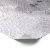 Aquarellmalerei mit Sonnenblumen Poster (Ecke)