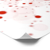 Aquarellmalerei mit Sprinklen Poster (Ecke)