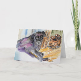 Aquarellmalerei Montana Karte