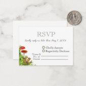 Aquarellmalerei & Moss Moderne UAWG Mitteilungskarte (Vorderseite/Rückseite Beispiel)