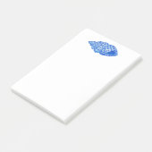 Aquarellmalerei Muschel Post-it Klebezettel (angewinkelt)